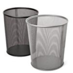 Šiukšlių dėžė Forpus, 12l, juoda, perforuoto metalo