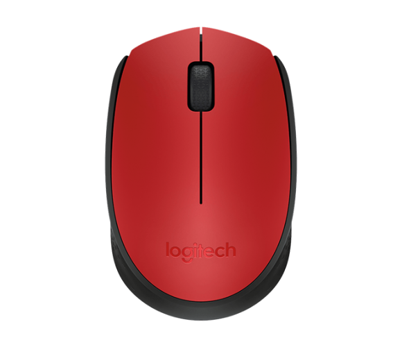 56 Logitech M171 Belaidė pelė RF Wireless, 1000 DPI, Red/Black - Image 1