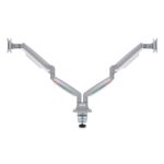 Kensington K55471EU SmartFit One-Touch Dual Monitor Arm Monitoriaus laikiklis, Silver - Image 2