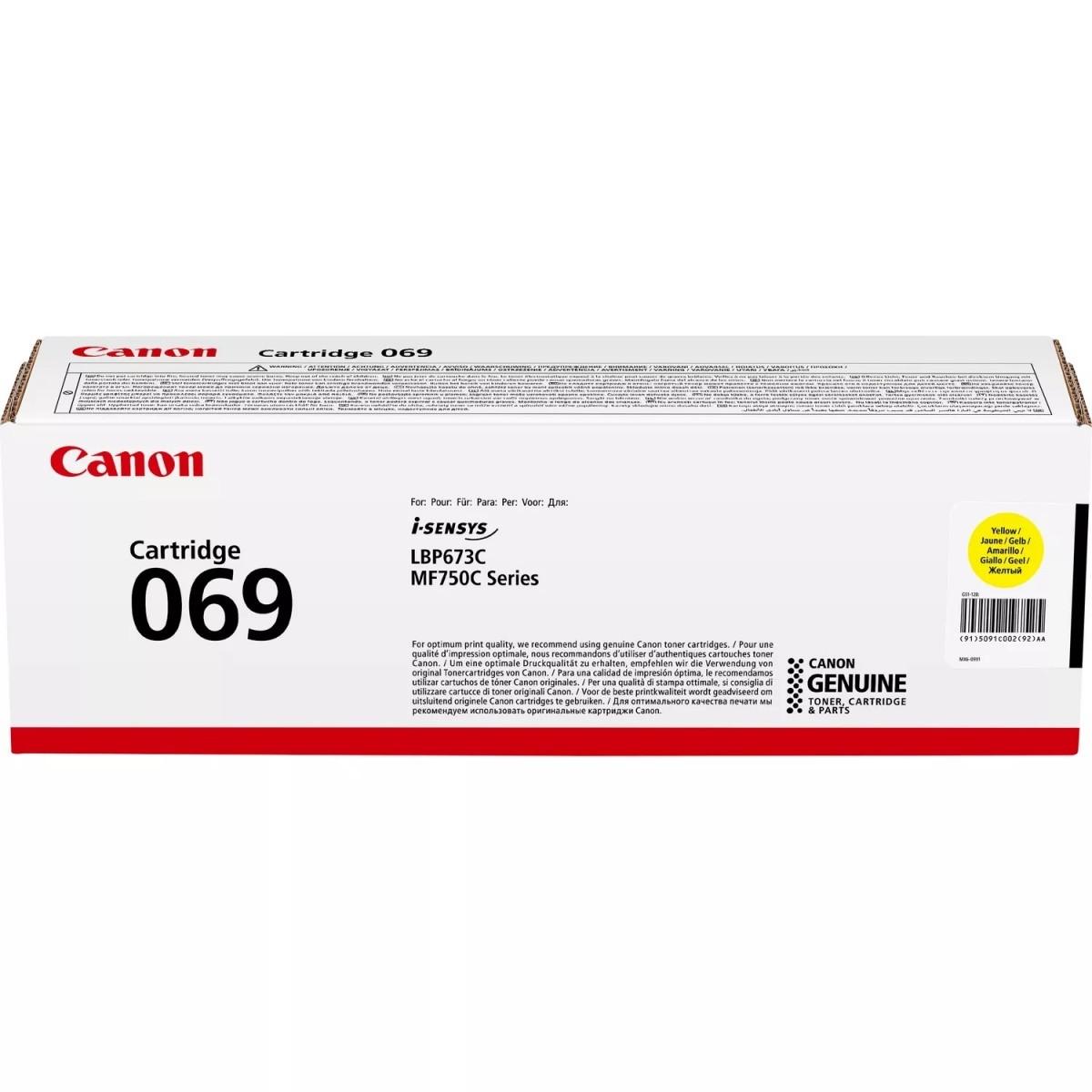 Laser_Cartridge_Canon_069_5091C002_YL_OEM Kasetė Canon 069 (5091C002) YL 1.900psl OEM - Image 1