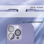 Ecost prekė po grąžinimo YOFOKO fotoaparato ekrano apsauga, suderinama su iPhone 14 Pro 6,1 colio /