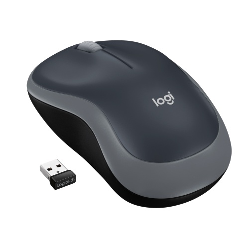 c45ac813-38e2-43cc-958e-c95650353f81 Logitech M185 Belaidė pelė, RF Wireless, 1000 DPI, Juoda/Pilka - Image 1